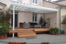 Terrassendach Echtglas